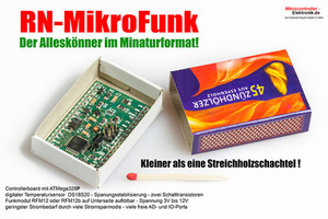 RN-MikroFunk–Mini AVR Microcontroller Modul