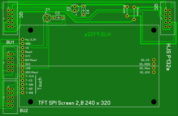 SPI TFT Display mit 2,8