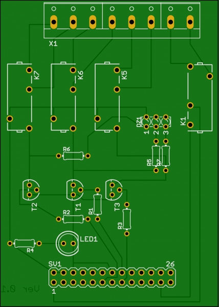 Leerplatine Heizungssteuerung mit Raspberry PI