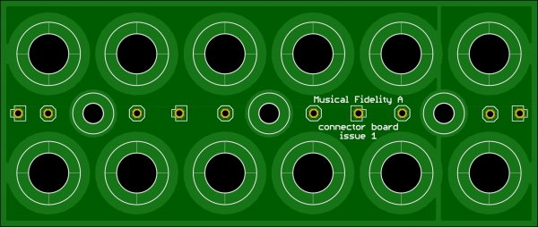 Leerplatine Montageplatine für 12 Chinchbuchsen