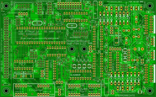 Leerplatine RNBFRA-Roboterboard mit Motortreibern